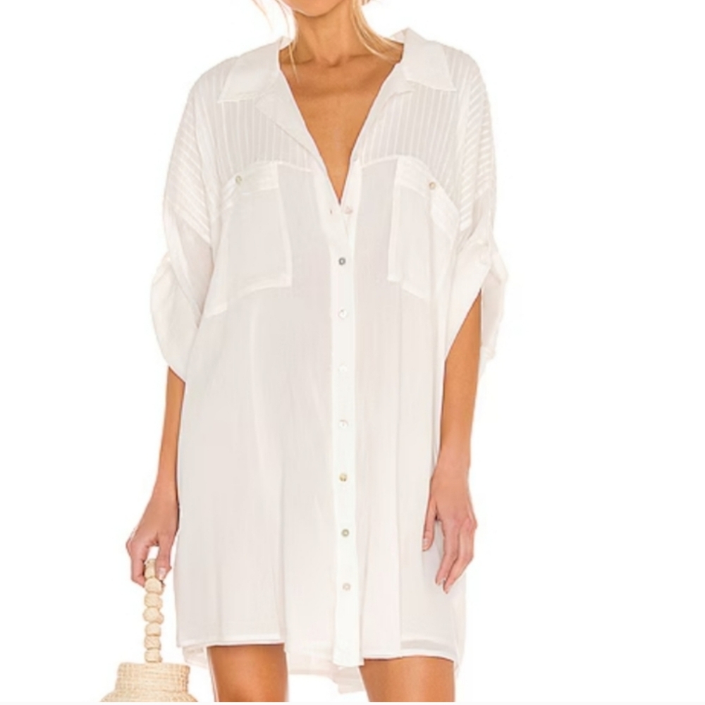 Spell Linda shirt dress Small